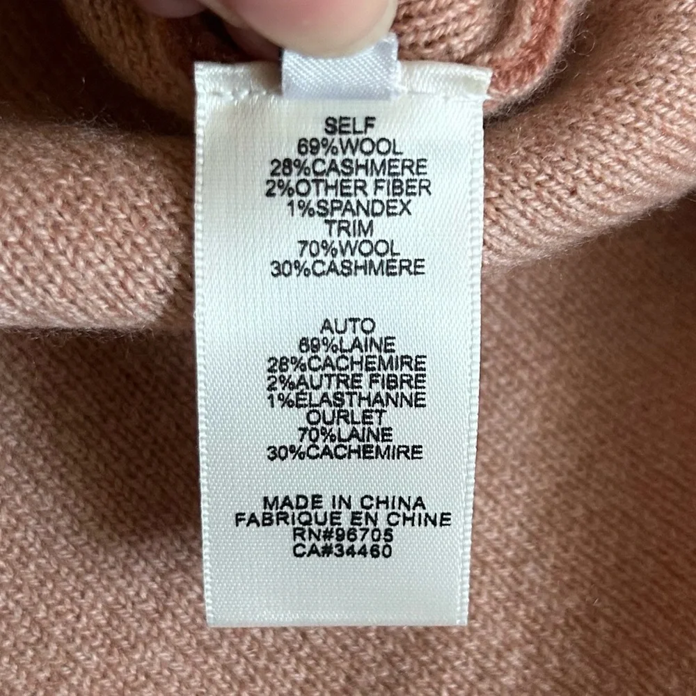Rebecca Taylor Cashmere Blend Sweater Puff Sleeves Size Medium. NWT - Picture 10 of 12